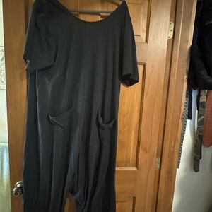 NATURAL LIFE dark gray  Jumpsuit with Pockets